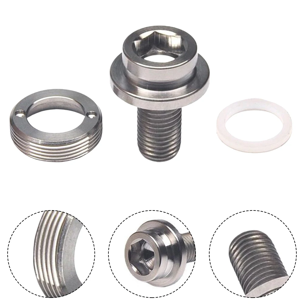 

1pc Titanium Bike Screw Bicycle Bottom Brackets Screws Hex With Dust Cover M8x15 Mountain Road Bikes Accessories