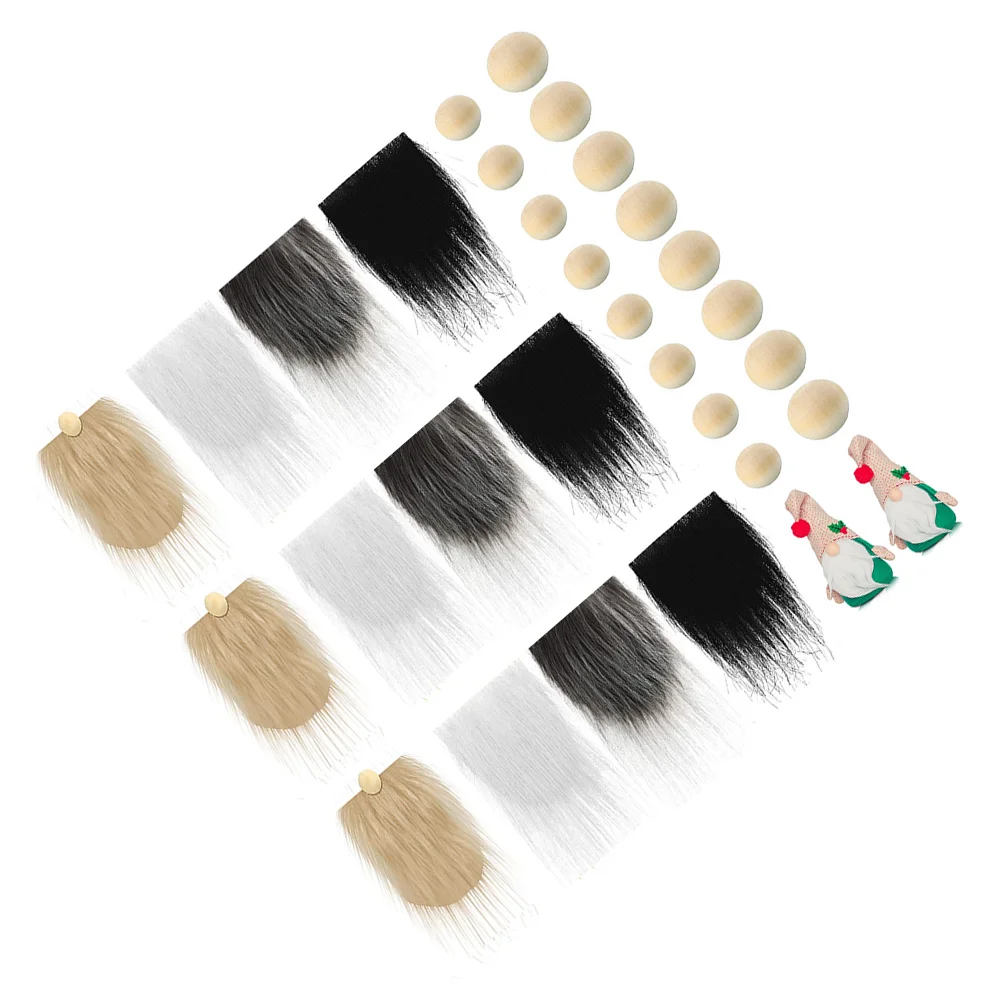 

1 set of Gnome Making Supplies Faux Fur Dwarf Beard DIY Fluffy Gnome Beard Faux Fur for Crafts Gnomes Gnome Beard Material