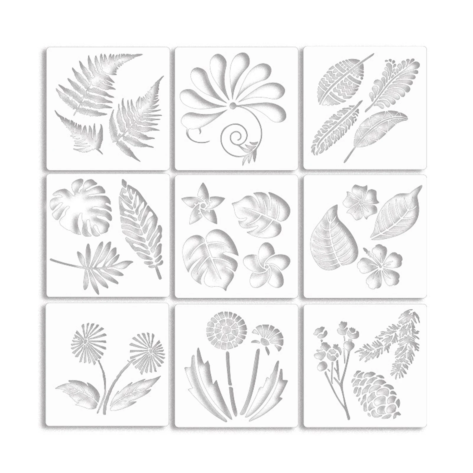 

Hollow Out Stencil Drawing Template Plastic Reusable Art Templates Used for Painting Education Translucent