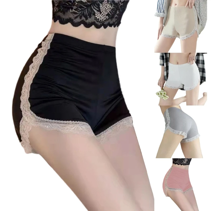 

Женские безопасные короткие штаны, повседневные штаны с нижней юбкой, сексуальные кружевные трусики, нижнее белье