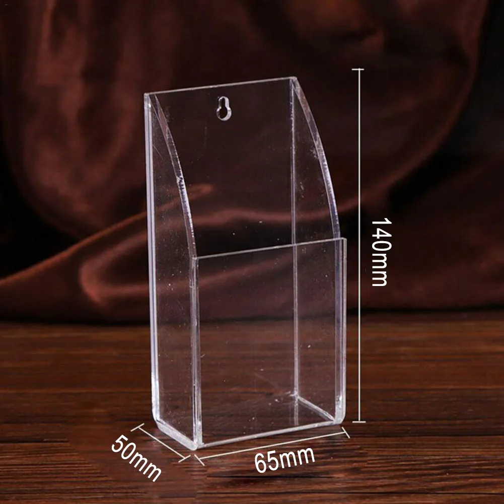 

Acrylic Remote Control Storage Box TV Air Conditioner Holder Case Wall Hanging Makeup Cosmetic Stationery Pen Box Desk Organizer