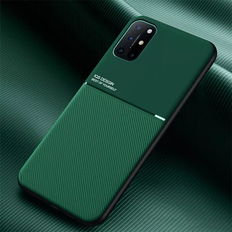 

Full Protection Bumper Car Magnetic Shockproof Silicone Soft PU Leather Phone Case For OnePlus 8 8t Pro Back Cover Fundas Coque