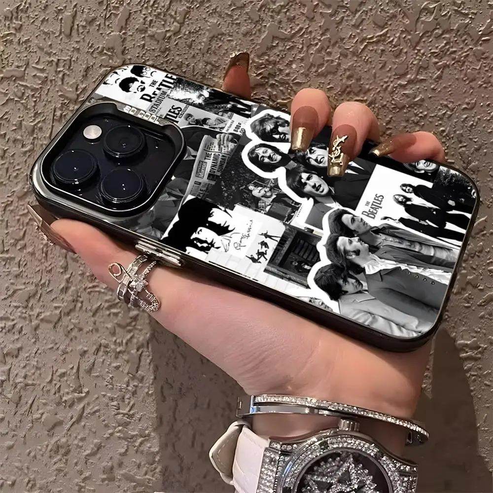 Band T-The B-Beatles Phone Case Matte Colored Silver For Iphone 16 15 14 Pro 13 12 Plus 11 7 8 X Cover