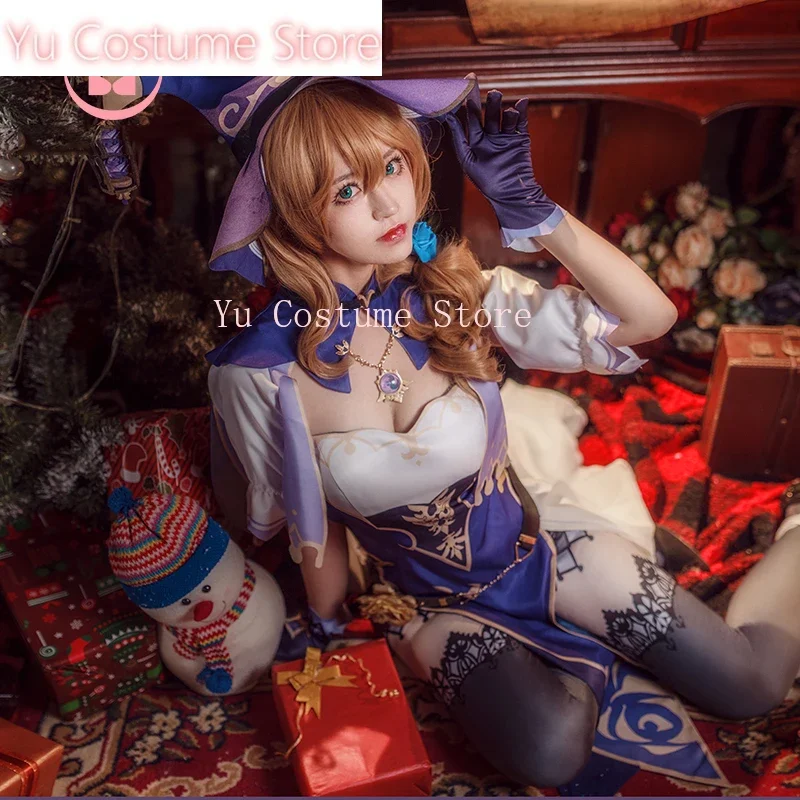 Аниме! Genshin Impact Mondstadt Lisa библиотекарское платье фокусника прекрасная униформа