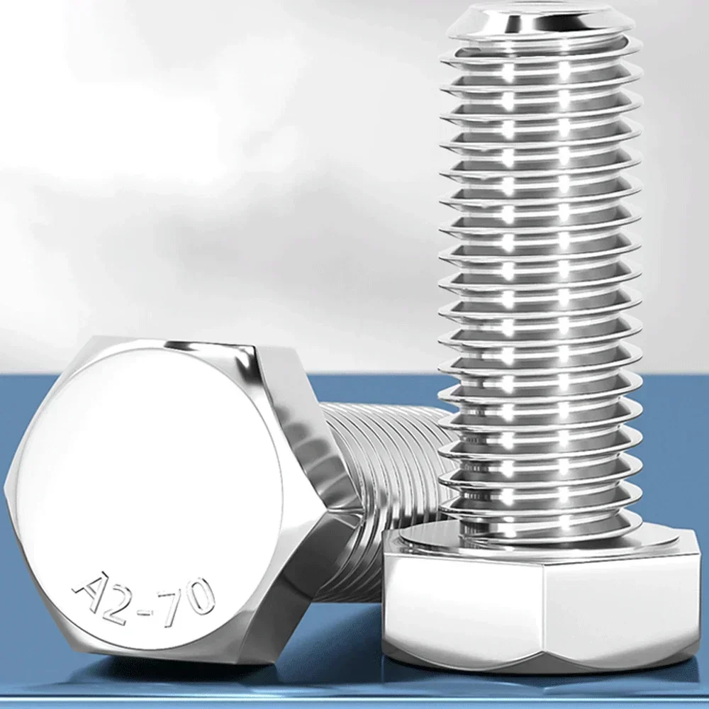 

6.8 класс M3 M4 M5 -M12x3 4 5 6 8 10 12 -100 мм 304 болт с шестигранной головкой из нержавеющей стали