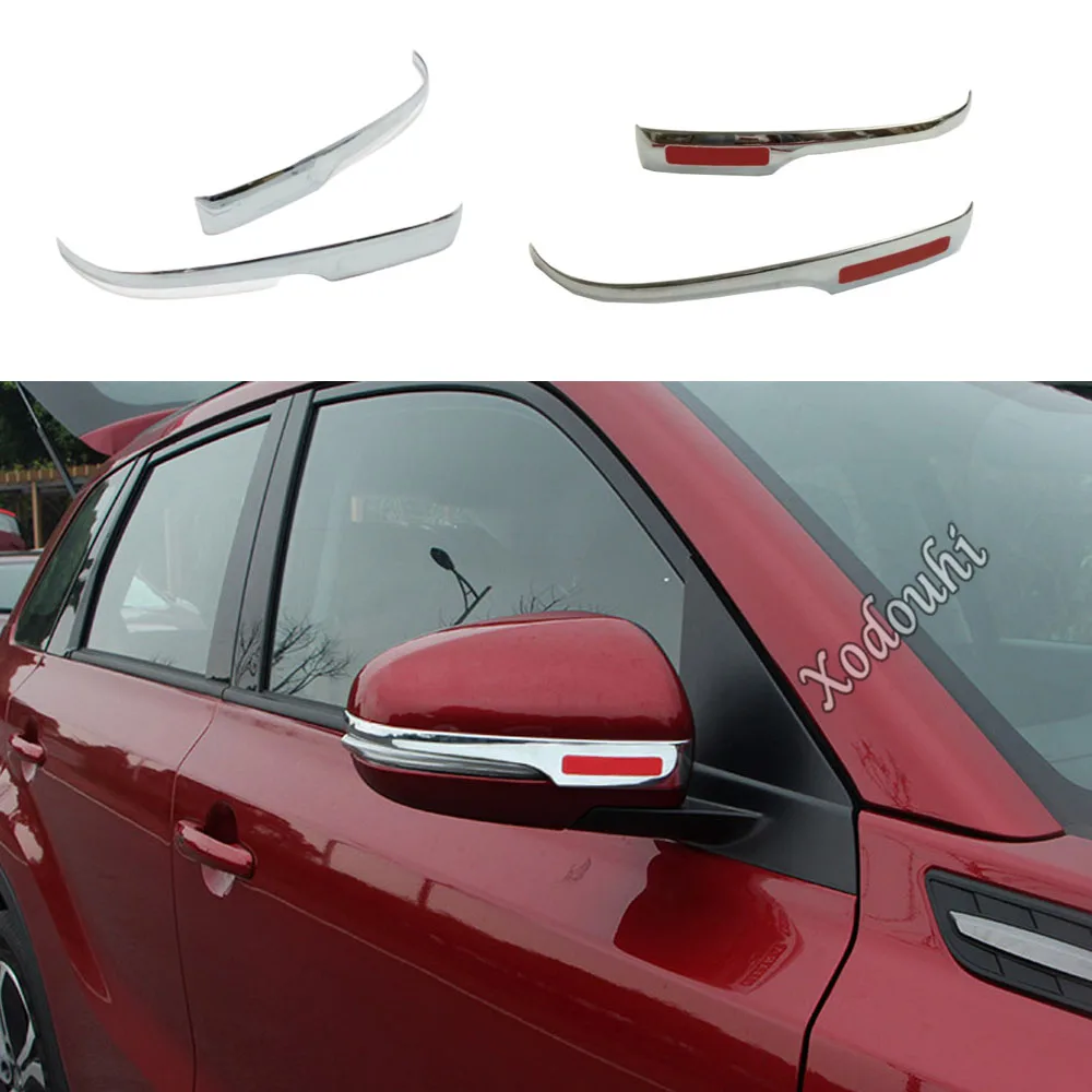 

Корпус для Suzuki Vitara 2016 2017 2018 2019 2020, корпус из АБС-пластика, хромированный, задний вид, боковое зеркало, палочка, отделка, рамка, лампа, молдинг, 2 ...
