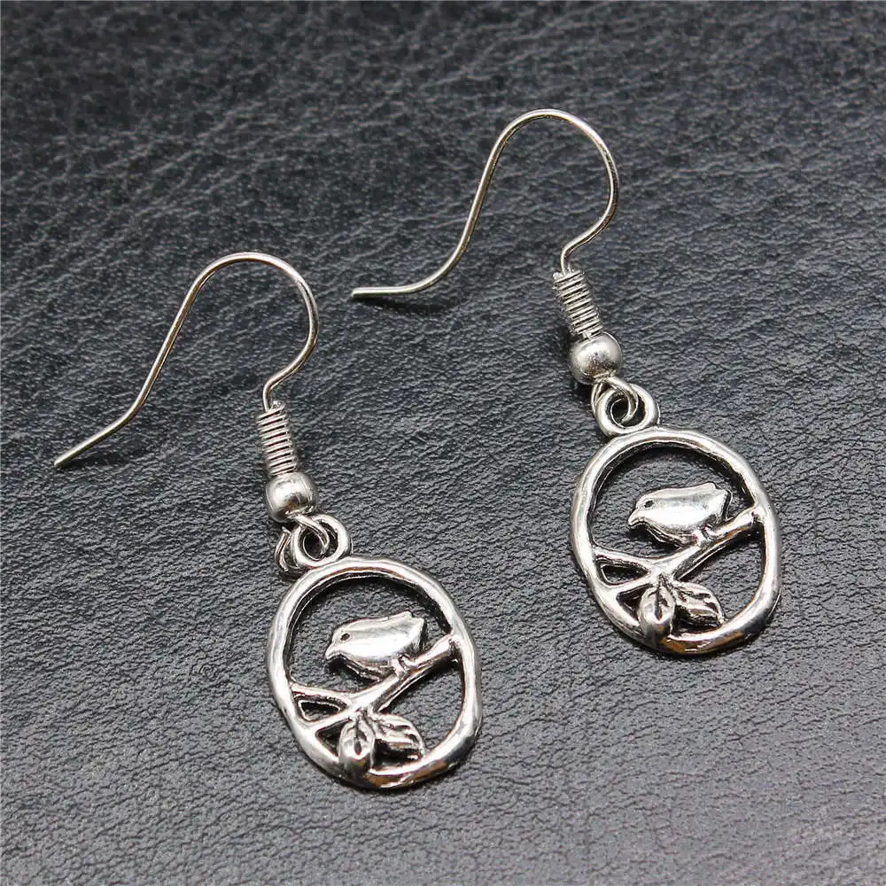 Большие серьги в виде маленькой птицы 1 пара автомобильные аксессуары ювелирные