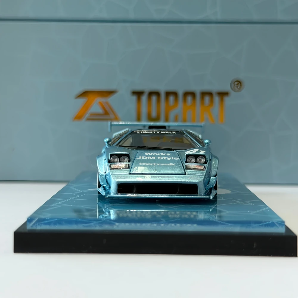 Фото TOPART 1/64 Эксклюзивная модель автомобиля Lamborghini Countach Widebody LBWK (Малайзия), литая под давлением №2
