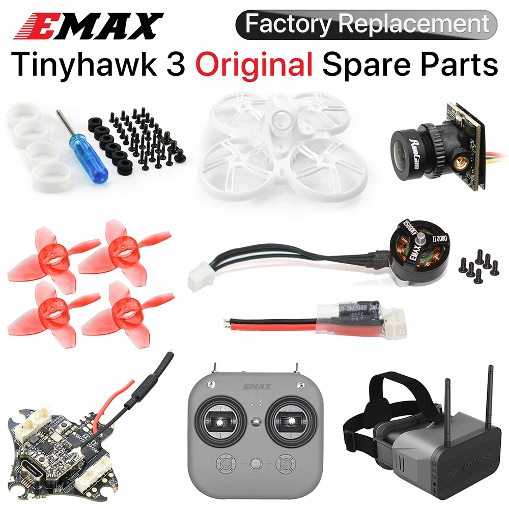 

EMAX Tinyhawk 3 FPV гоночный Дрон запасные части очки пропеллер передатчик фоторамка Контроллер полета ESC оригинал