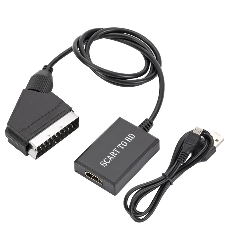 

Xput Scart HDMI Cable 720P 1080P Video DVD Player TV 21Pin 21 Pin Scart Male To HDMI Female Converter Adapter Cable Kablo Kabel