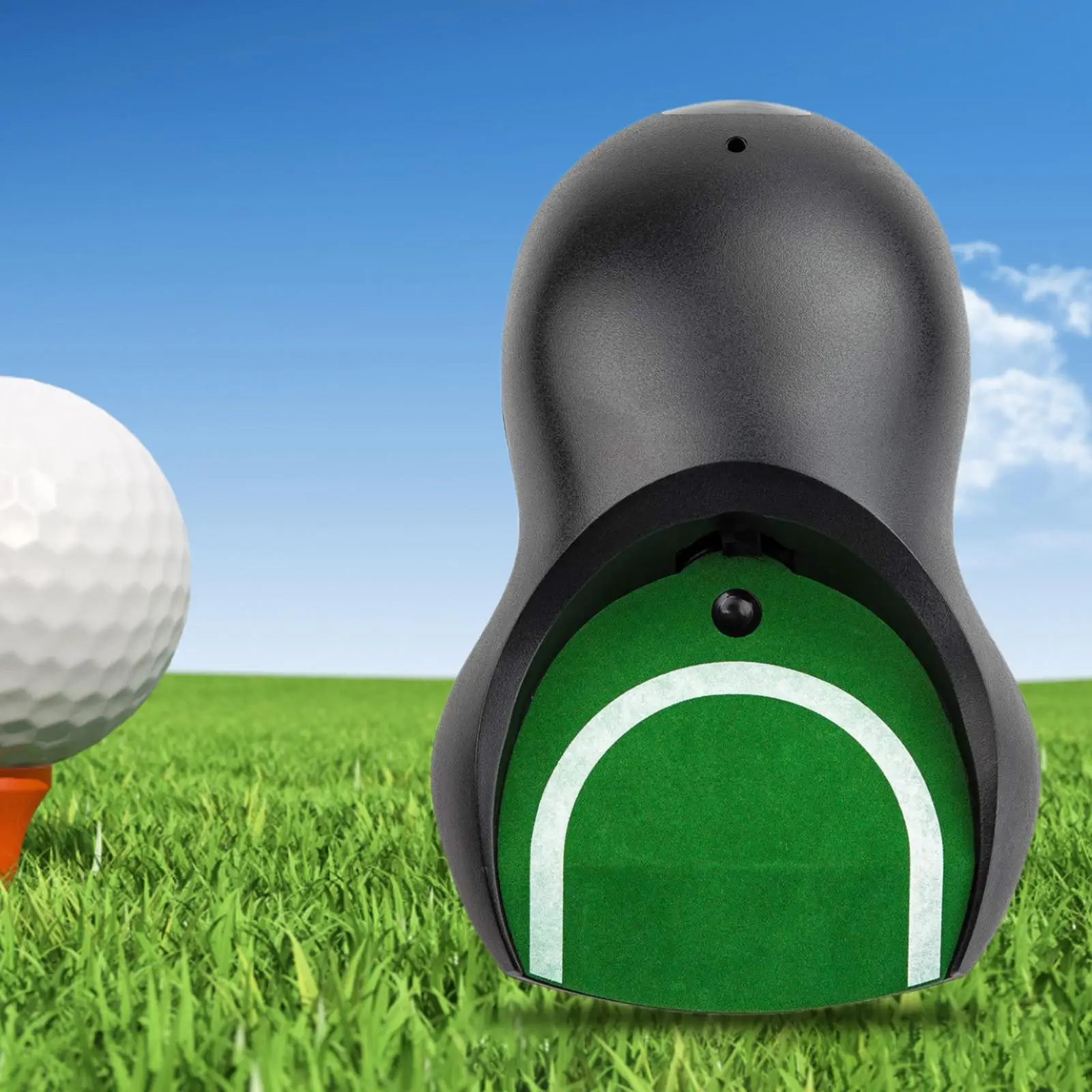 

Golf Putting Cup Training Aids Accessories Equipment Ball Launcher Battery Powered Practice Return Machine for Office Indoor