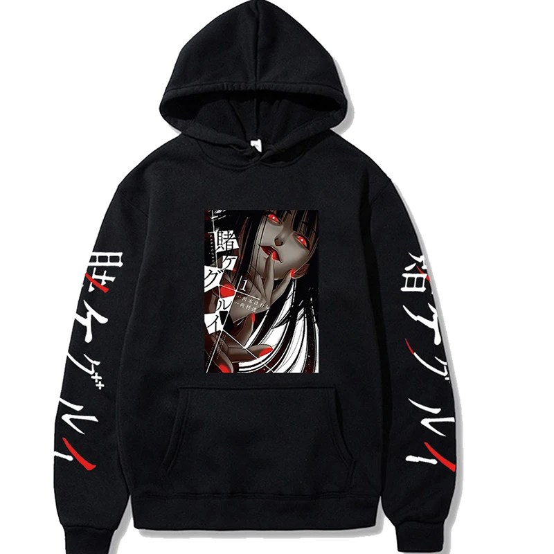 

Japan Anime Crazy Gambling Abyss Hoodie Spring Autumn Casual High Quality Pullover Manga Harajuku Fashion Loose Sports Top