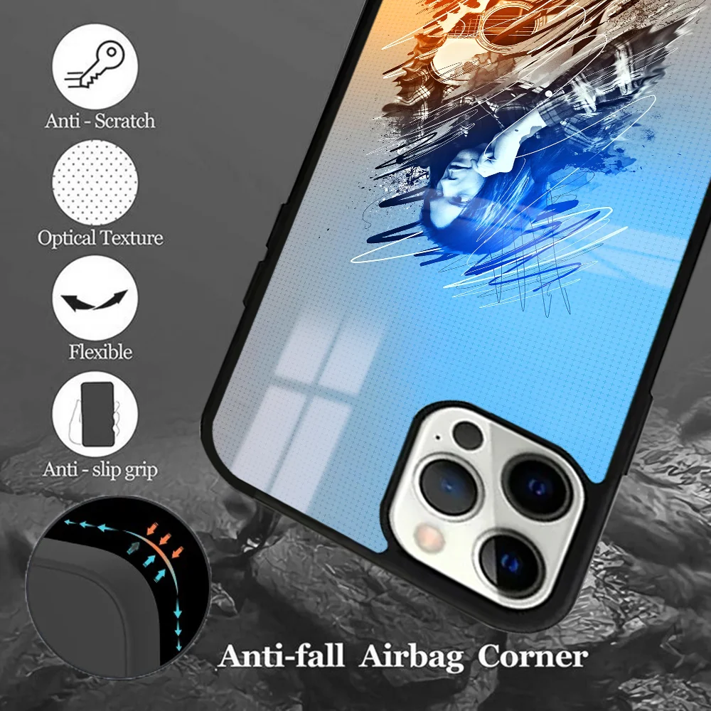 Чехол для телефона N-Neil Y-Young в стиле хип-хоп iPhone 16 15 14 13 12 11 Pro Max Plus Mini Magsafe Mirror