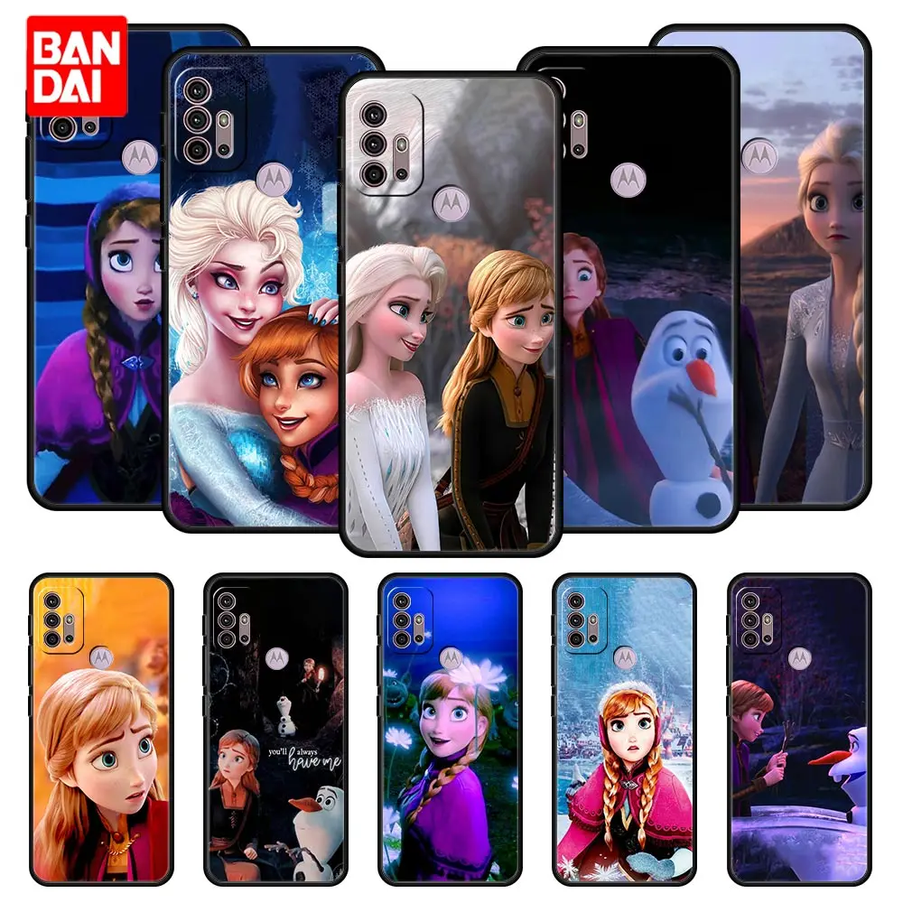 

Cover Case for Motorola Moto G30 G50 G60 G8 G9 G200 G31 G60s Power Plus Play Lite Soft Fashion Style Disney Princess Anna