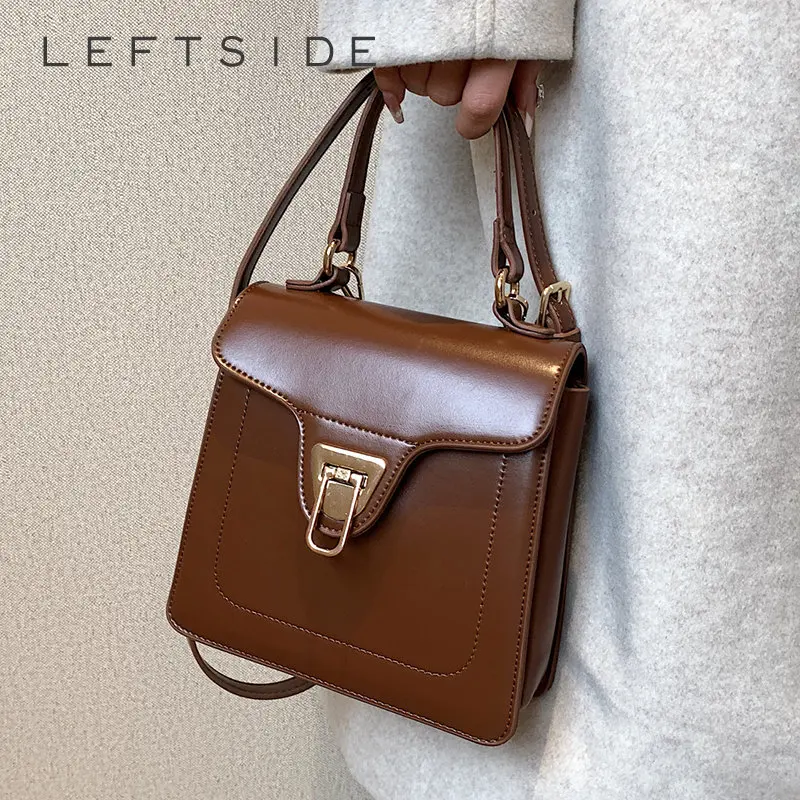 

Женские сумки через плечо LEFTSIDE, новинка 2022, трендовые дизайнерские винтажные Мини-сумки на плечо с короткими ручками и кошельки