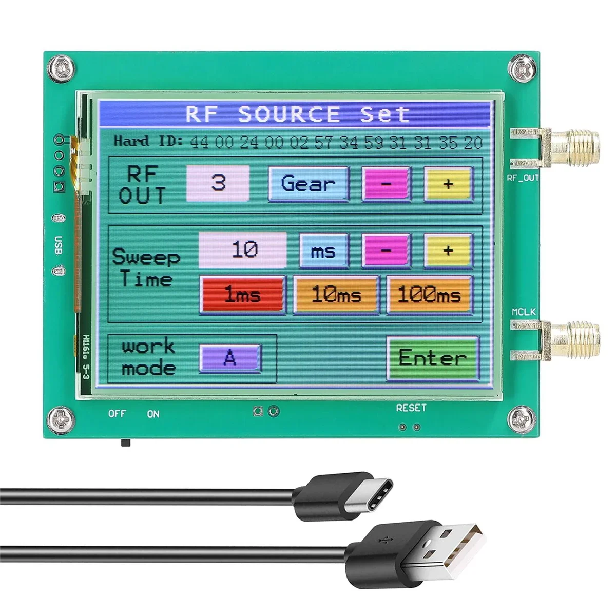 MAX2870 23 5-6000 МГц Генератор сигналов 0 5 ppm Малошумящий источник сигнала Сенсорный