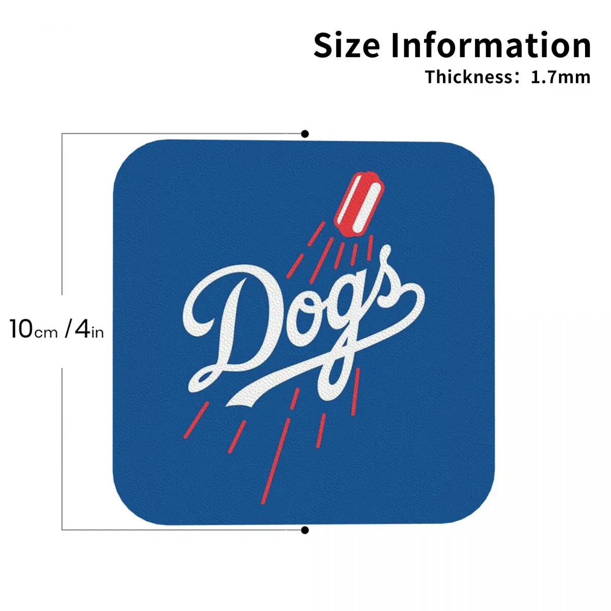 Dodger Dogs - синие подставки кухонные салфетки нескользящие изоляционные коврики для
