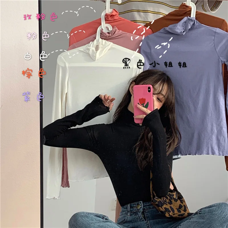 Новая осенне-зимняя женская верхняя одежда без подкладки с высоким воротником в