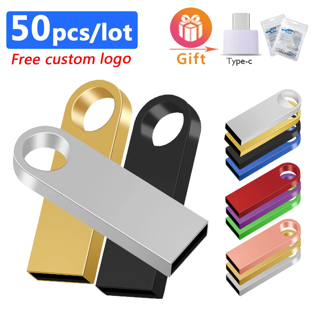 

50 шт./партия, высокоскоростной USB флеш-накопитель, 16 ГБ, 32 ГБ, 64 ГБ, 128 ГБ, 8 ГБ, флеш-накопители для ПК, USB-накопитель 2,0, карта памяти