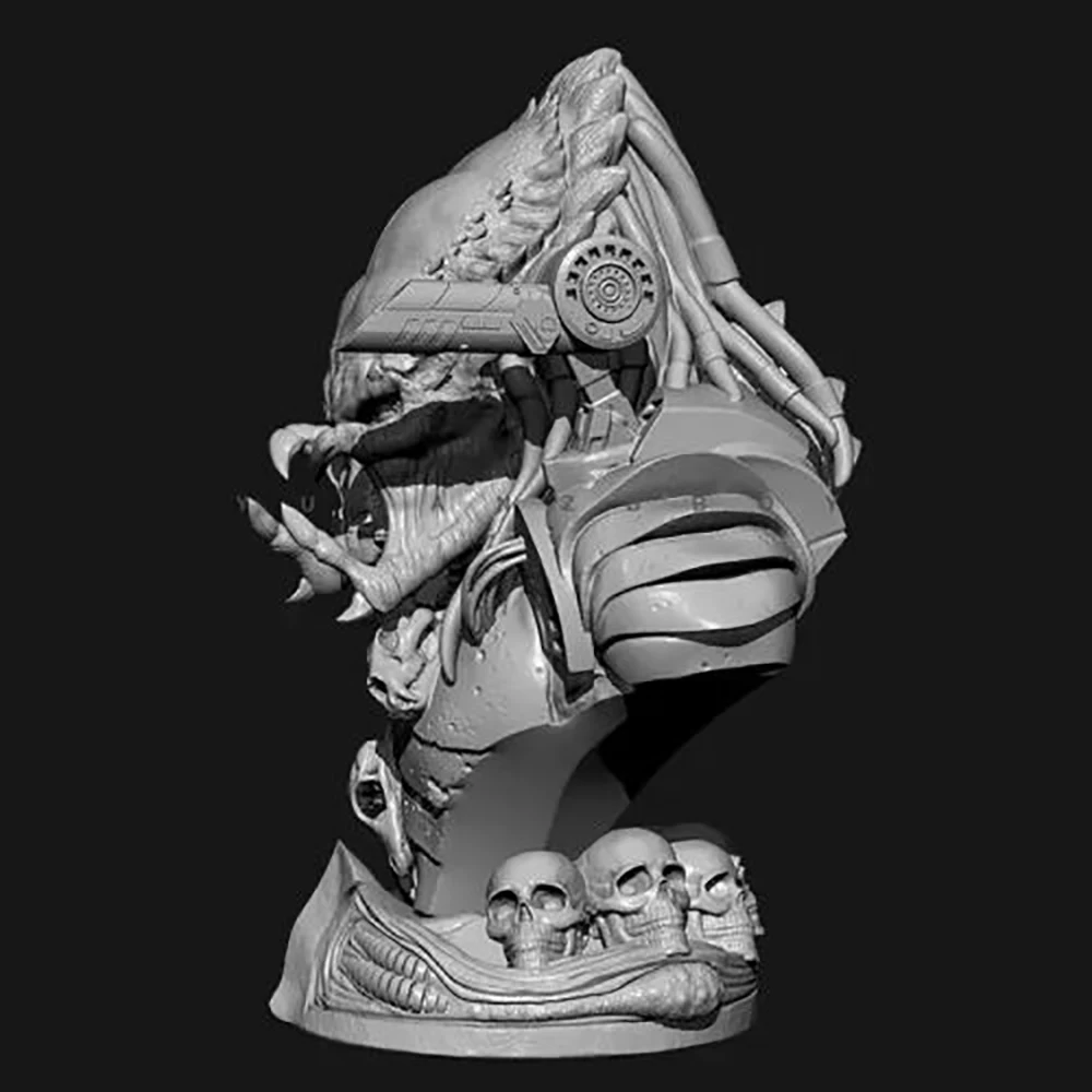 65 мм Смола Бюст наборы фигура хищника модель солдатика несобранная Неокрашенная