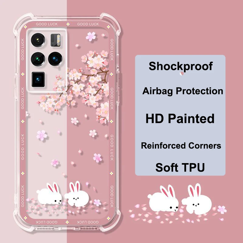 Прозрачный силиконовый мягкий защитный чехол из ТПУ для ZTE Axon 30Ultra телефона Nubia