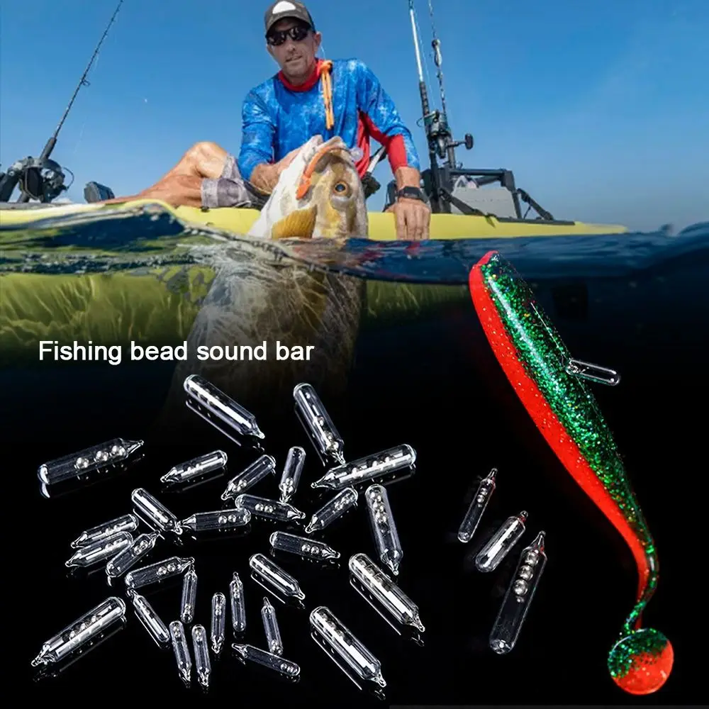 Фото Горячая новинка: Звуковая погремушка для рыбалки Hot Baits Tools – привлекает рыбу, 4 размера, стальные шарики, стеклянные элементы, звуковая погремушка для мягких рыболовных приманок. №1