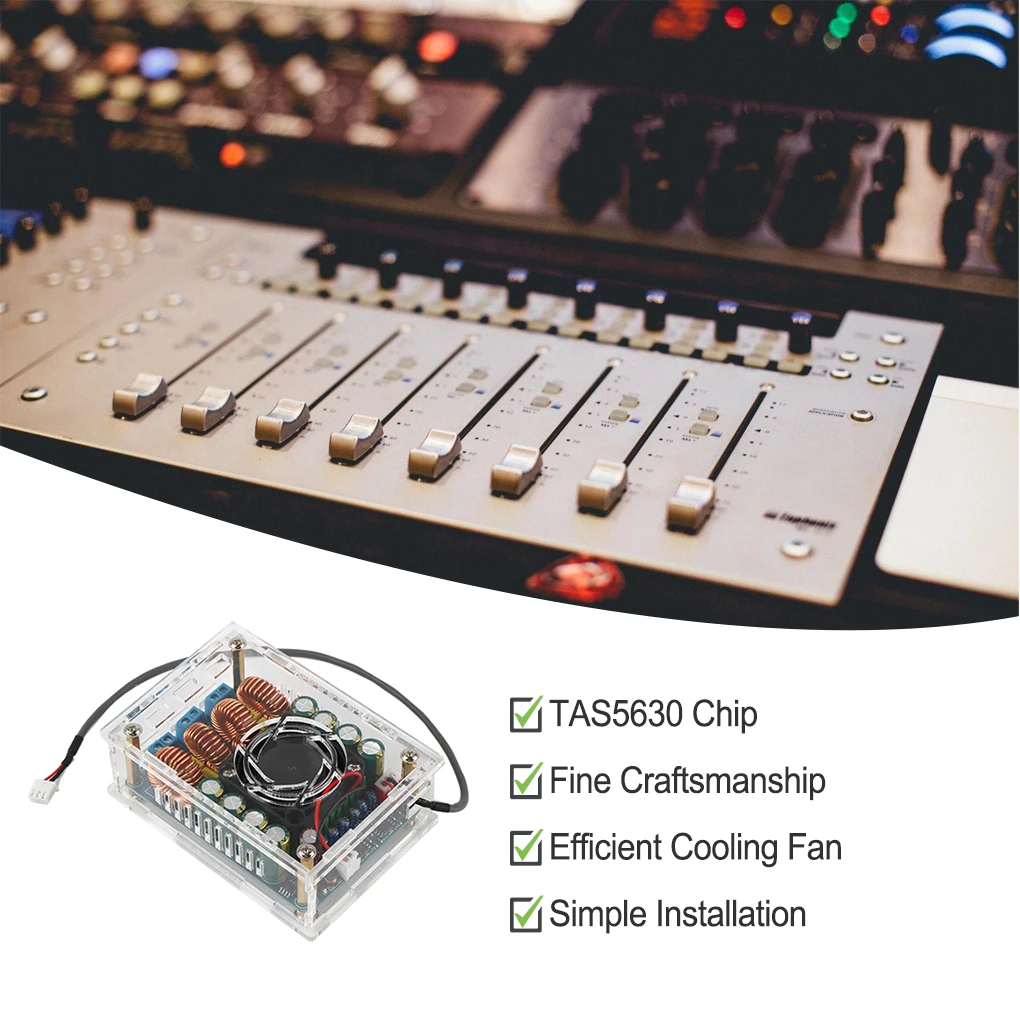 

TAS5630 Amplifier Board Professional High Power 2x300W Dual Channel Amplification Fitting HiFi Voice Playing Amp Boards