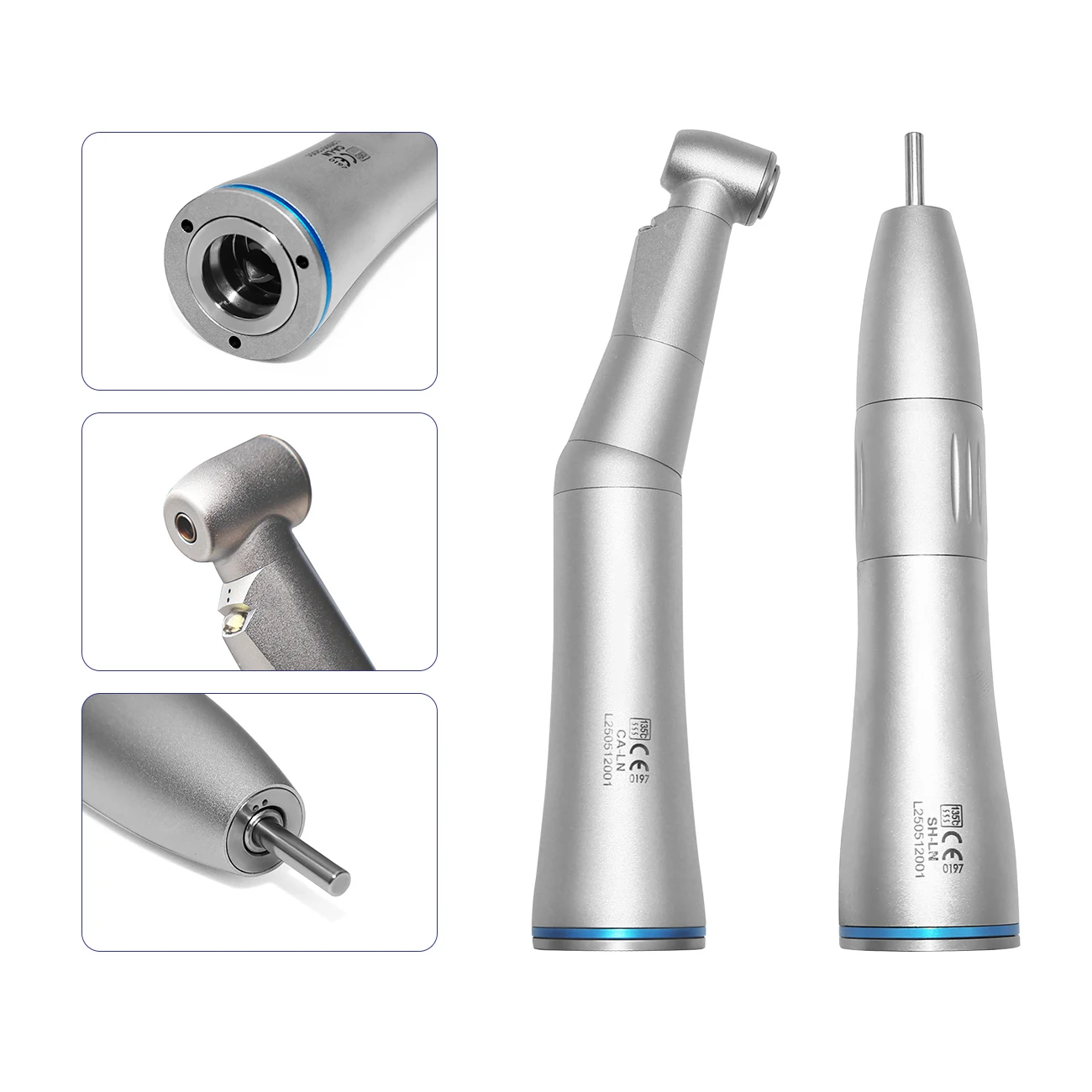 Фото TJDent Dental 1:1 светодиодный угловой электронный генератор, низкоскоростной наконечник с внутренней кнопкой распыления воды, стоматологические лабораторные инструменты №4