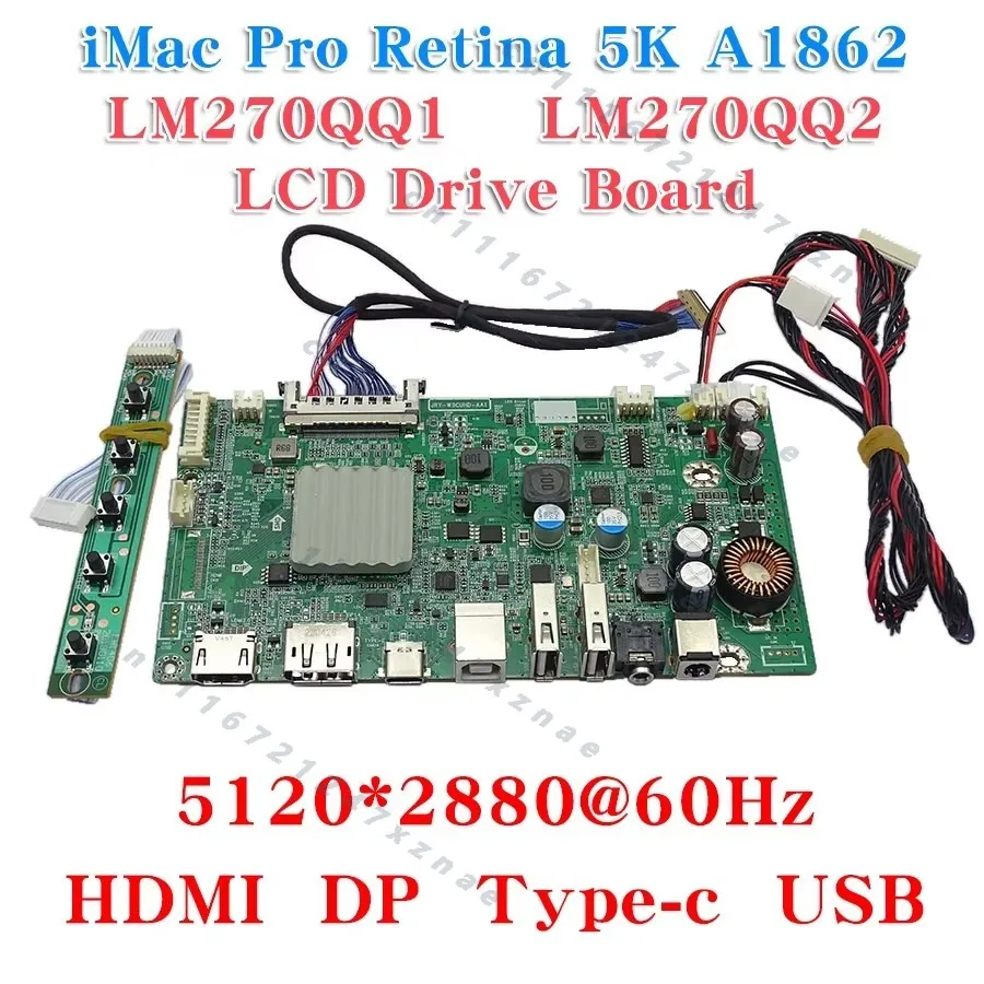 Фото Для дисплея iMac 5K A1419, плата драйвера LM270QQ1/QQ2 DP HDMI2.0 60 Гц 10 бит 5120X2880 DIY MonitorStoneTaskin JRY-W9CUHD-AA1 №2
