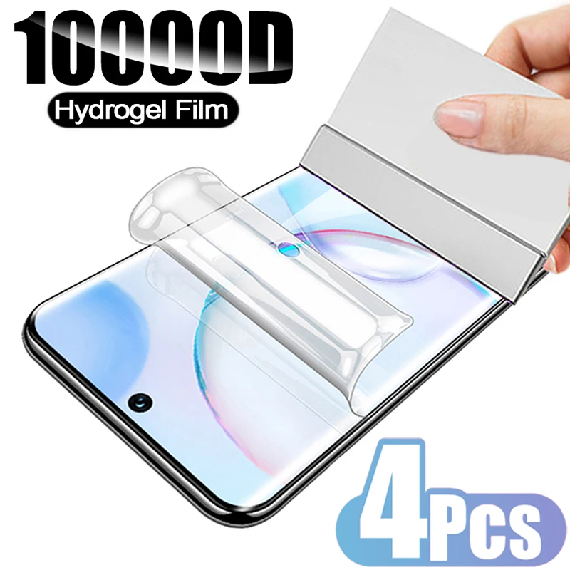 Гидрогелевая пленка для Xiaomi Redmi Note 10 9 8 7 11 Pro 9A Защитная экрана Poco X3 F3 NFC 4 шт. |