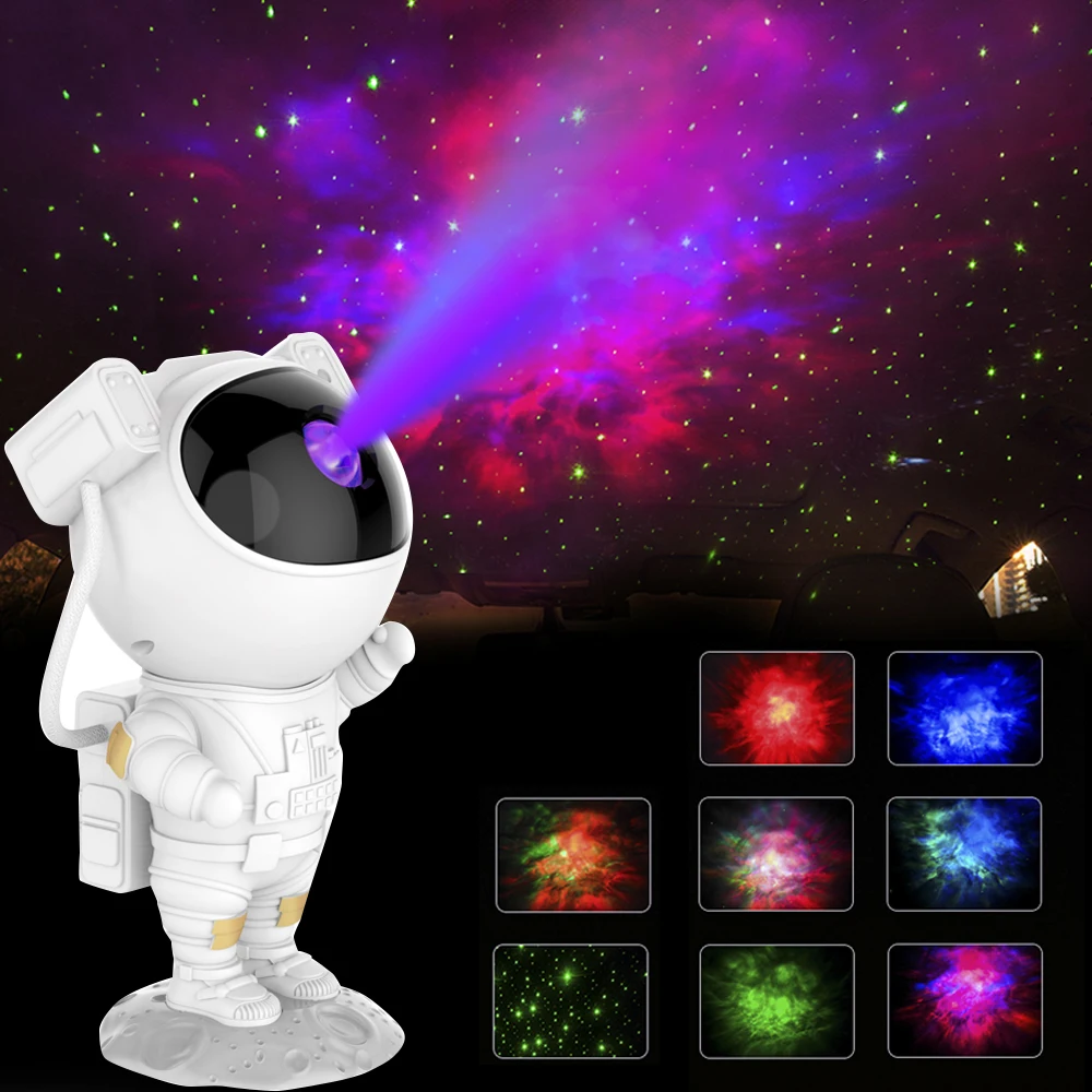 

Home Room Bedroom Decorative Starry Sky Night Light Car Starry Sky Ceiling Light Astronaut Lamp Galaxy Star Projector Luminaires