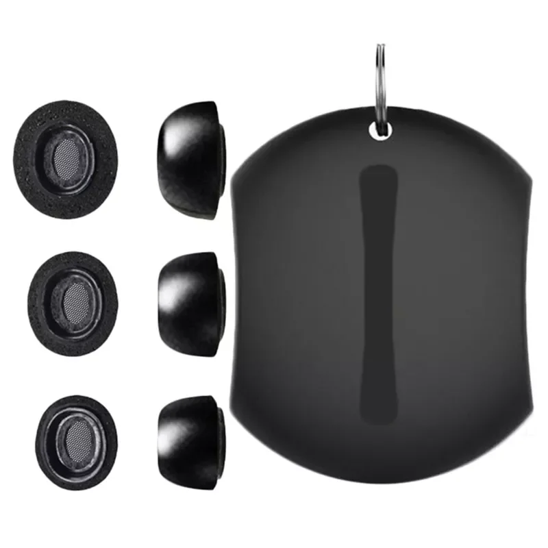 

Сменные насадки для наушников из пены с эффектом памяти, подходят для наушников Airpods Pro, черный цвет, наушники с шумоподавлением A0NB