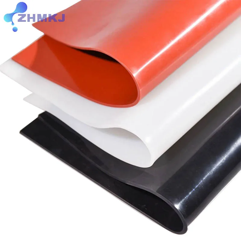 

500X500mm Red/Black Silicone Rubber Sheet Clear Silicone Sheet Mat Silicone Sheeting For Heat Resistance Thk0.5/1/1.5/2/3/4/5mm