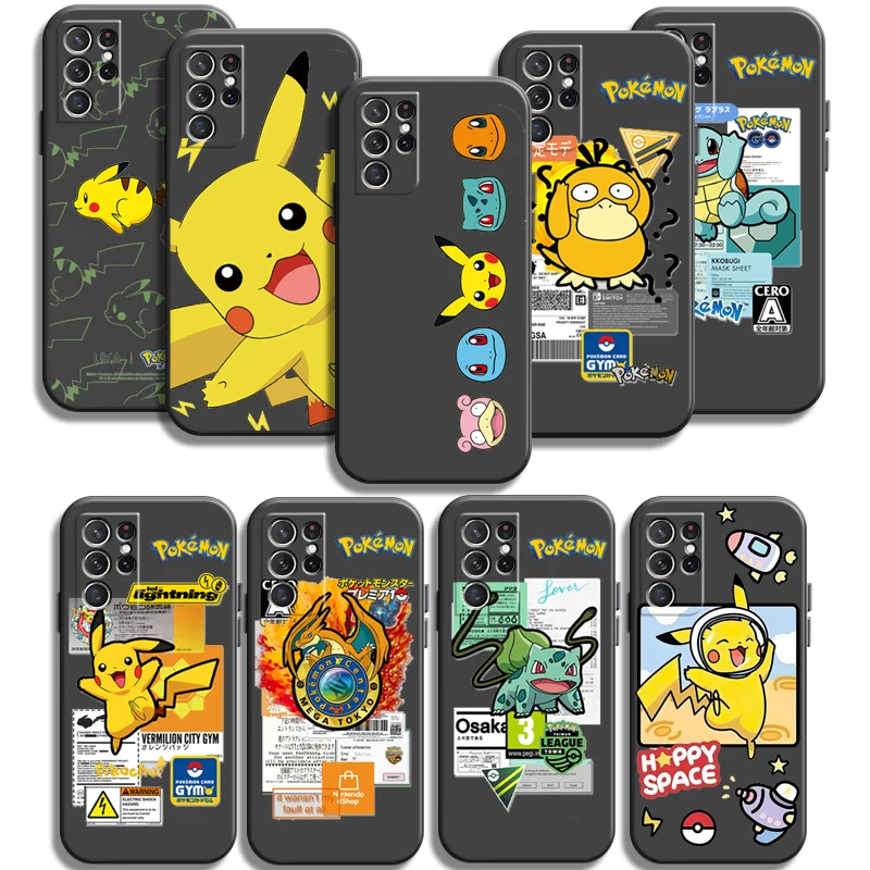 

Pokemon Pikachu Phone Cases For Samsung Galaxy A51 4G A51 5G A71 4G A71 5G A52 4G A52 5G A72 4G A72 5G Funda Coque Carcasa