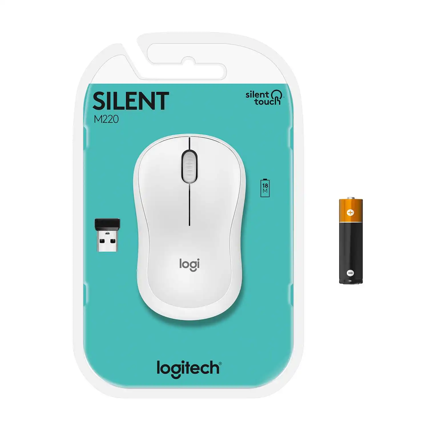 Мышь Logitech беспроводная M220 Silent Offwhite |