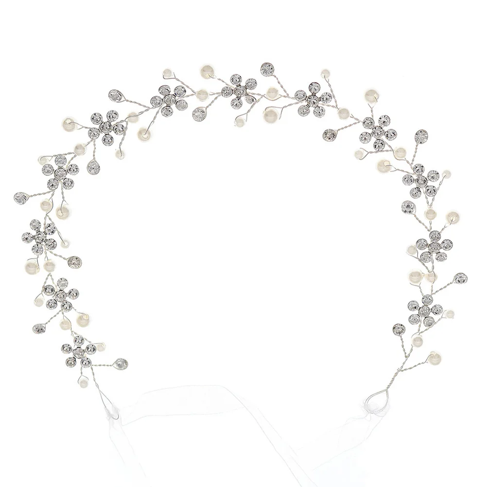 

Plum Blossom Rhinestone Hair Band Stylish Headbands Women Graceful Ornament Wedding Dress Accessory Crystal Beautiful Bride