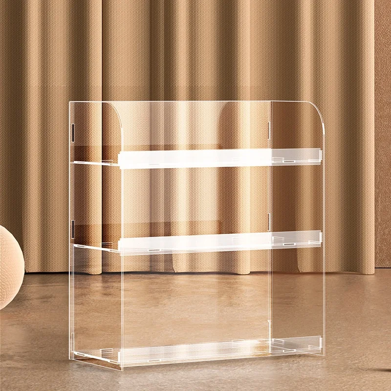 

Transparent Acrylic Cosmetic Perfume Storage Box Advanced Desktop Dust-proof Lipstick Rack Hand-made Doll Display Box