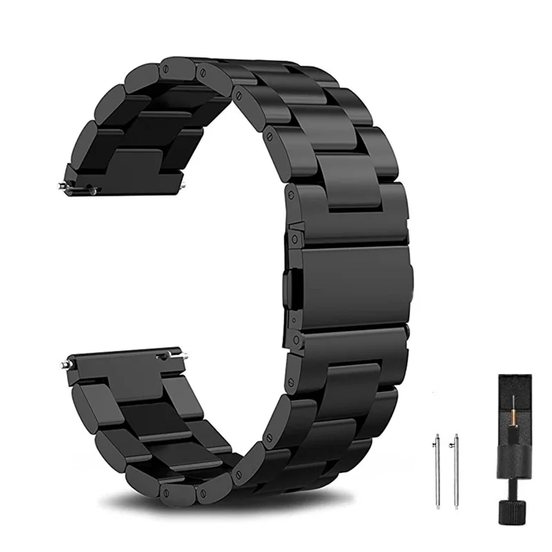 

Ремешок из нержавеющей стали для Samsung Galaxy Watch 4 44 мм 40 мм/4, классический браслет для galaxy watch 3 45 мм 41 мм, 22 мм 20 мм