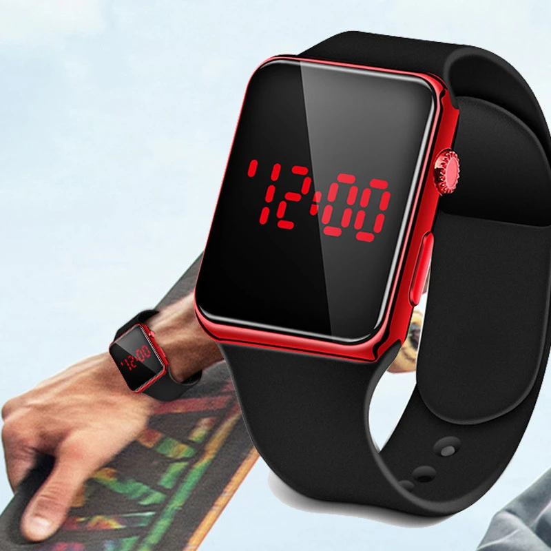 

Electronic LED Watch for Women and Men Digital Fashion Casual Simple Silicone Outdoor Sports Student Children Watch Clock