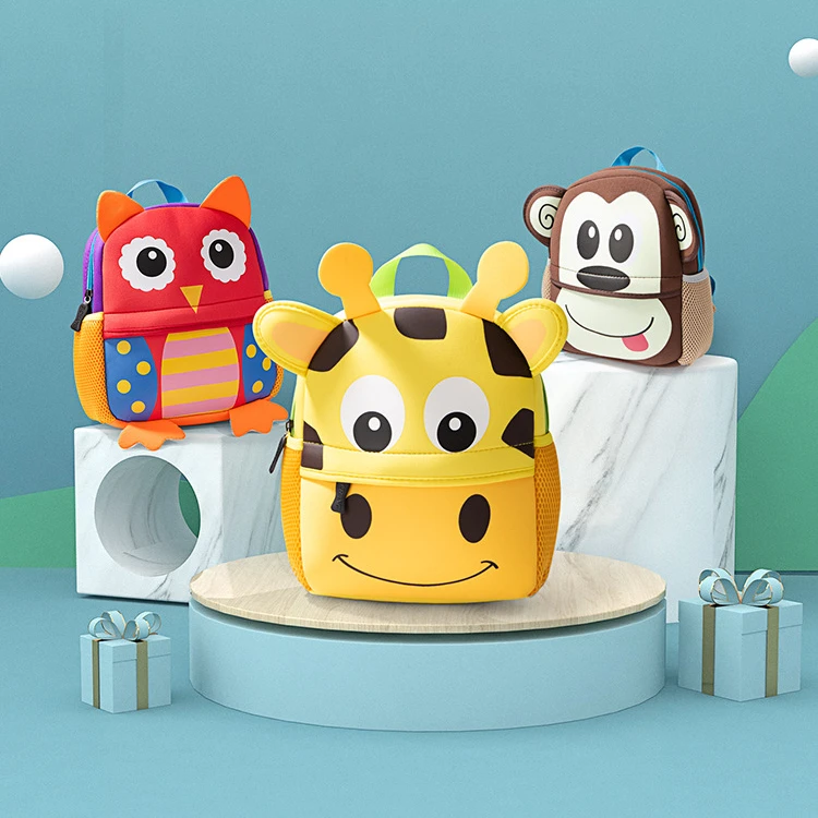

New 3D Fashion Children School Bags Kindergarten Cartoon Animal Toddle Kids Backpack Kids Backpacks Travel Outdoor Bags