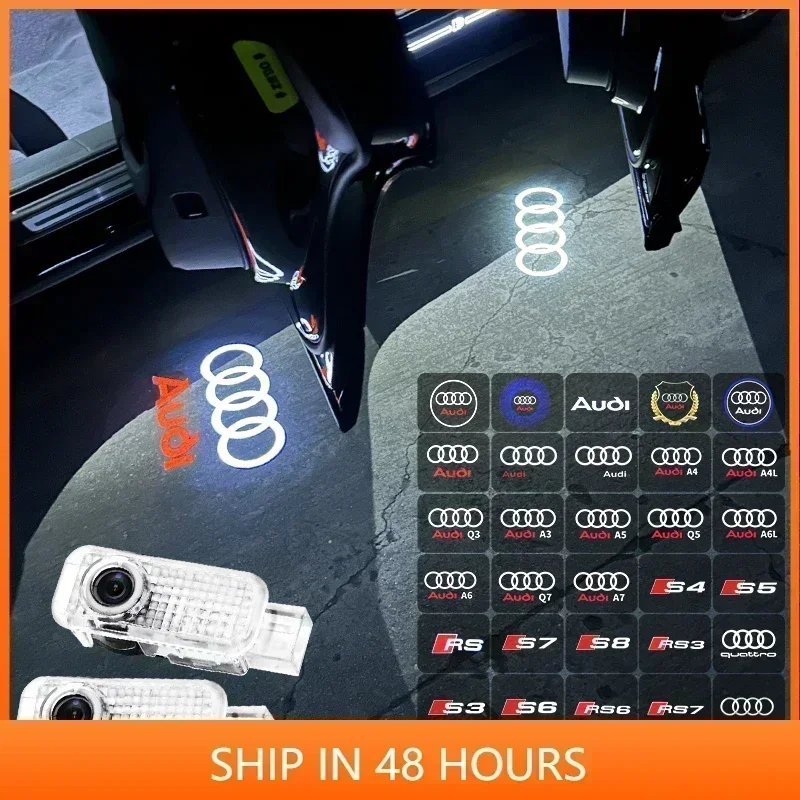 2 шт. HD LED проекторы-подсветки для дверей автомобиля Audi S-Line Quattro S2 S3 S4 S5 S6 S7 S8 S RS A3 A4 A6 C7 A5 Q5 RS3 RS6 RS7 (art.: 3920da81a8dfe) - 3920da81a8dfe