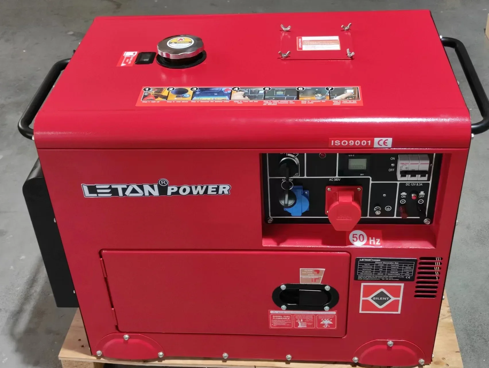 LETON POWER 50 Гц электрические дизельные генераторы 5 кВт 7 8 10 кВ кВА бесшумный