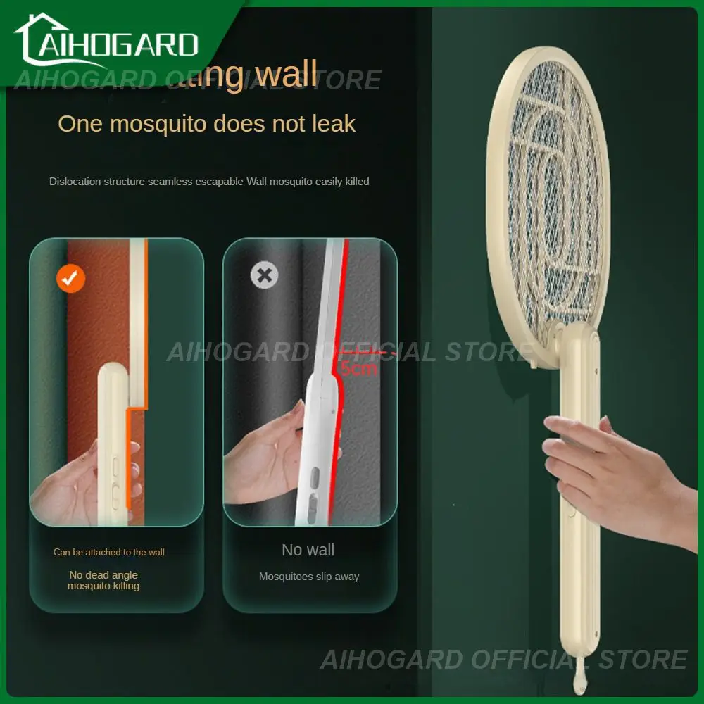 

Mosquito Killer Automatic Built-in Battery Portable Electric Mosquito Swatter Four In One Foldable Non-angular Handle Household