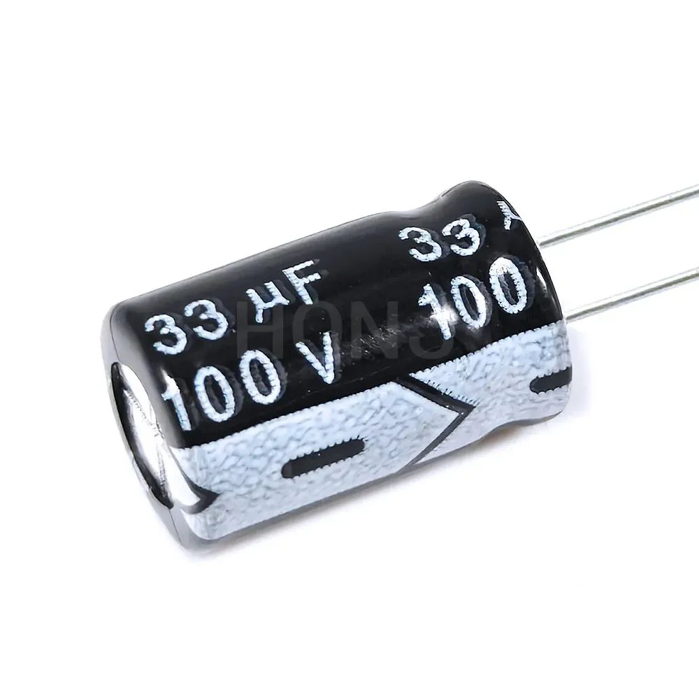 20шт ​ ​ 33uF 100V 33MFD 100Volt 8*12mm Алюминиевый электролитический конденсатор радиальный 33mf100v 33uf100v 100v33mf 100v33uf ±20% ​ ​ (art.: 3920ce4798e9b) - 3920ce4798e9b