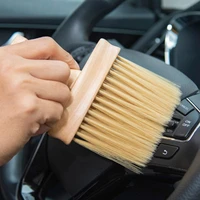 cleaning brush soft bristles grip comfortable wood all purpose dust brush car cleaning gadget