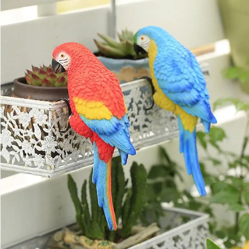 

Статуя попугая, статуэтка попугая, статуэтка из смолы, скульптуры птиц, садовый двор, статуэтка балкона, тропические птицы дерево декор на стену