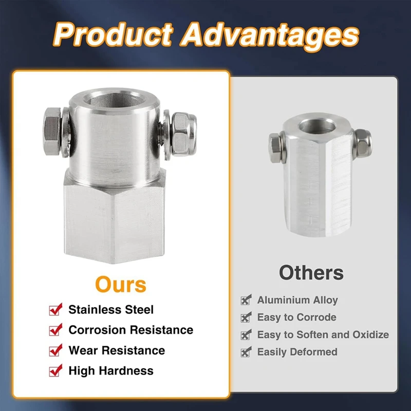 Верхний домкрат для ветрового прицепа из нержавеющей стали рукоятка адаптер