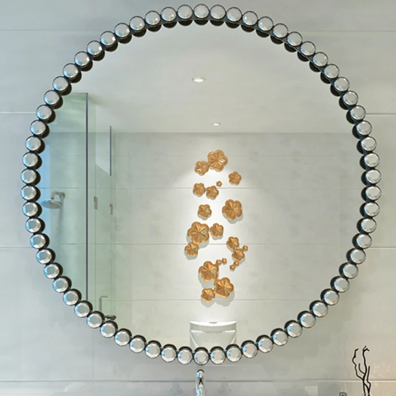

Bathroom Decorative Wall Mirrors Aesthetic Room Shower Shaving Large Makeup Mirror Bedroom Modern Decor Espejo Joyero Home Decor