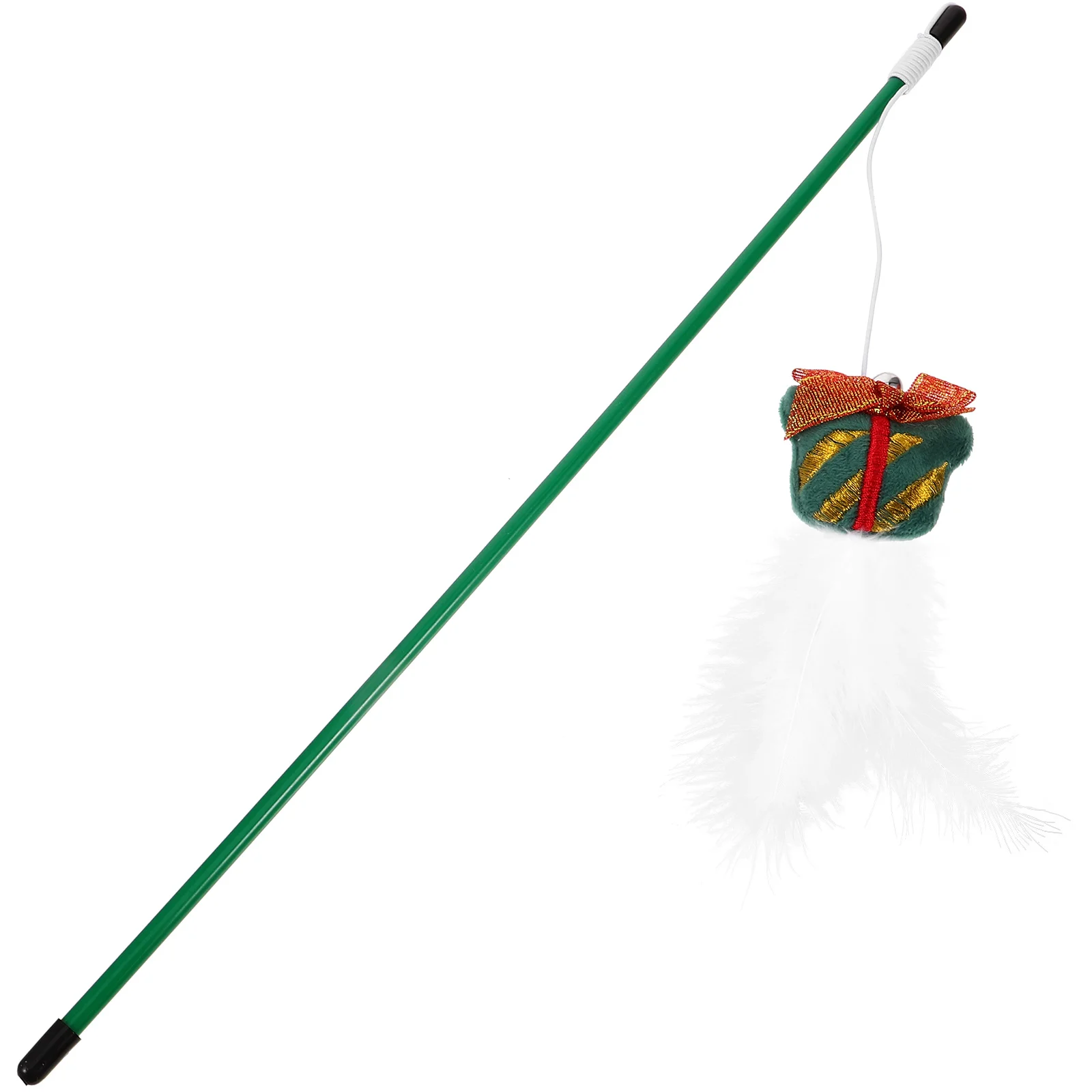 

Christmas Cat Teaser Teasing Toys Wand Pet Interactive Kitten Decorative Hangings Plush