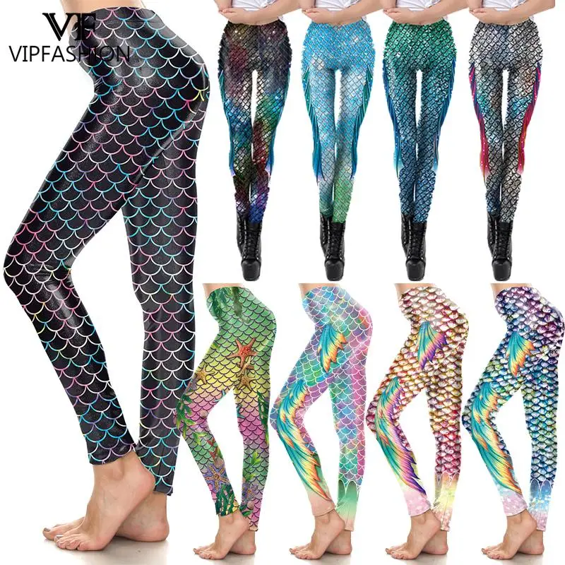 VIP FASHION High Waist Colorful Mermaid 